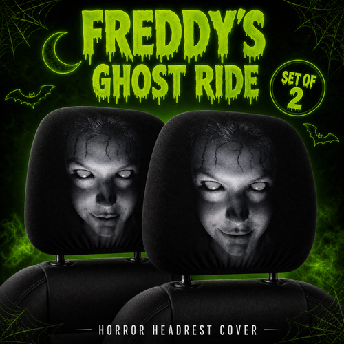 2 Horror Headrest Covers