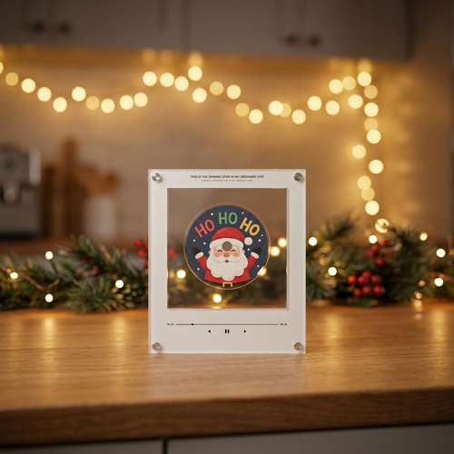 Carol Vinyl acrylic Christmas music frame