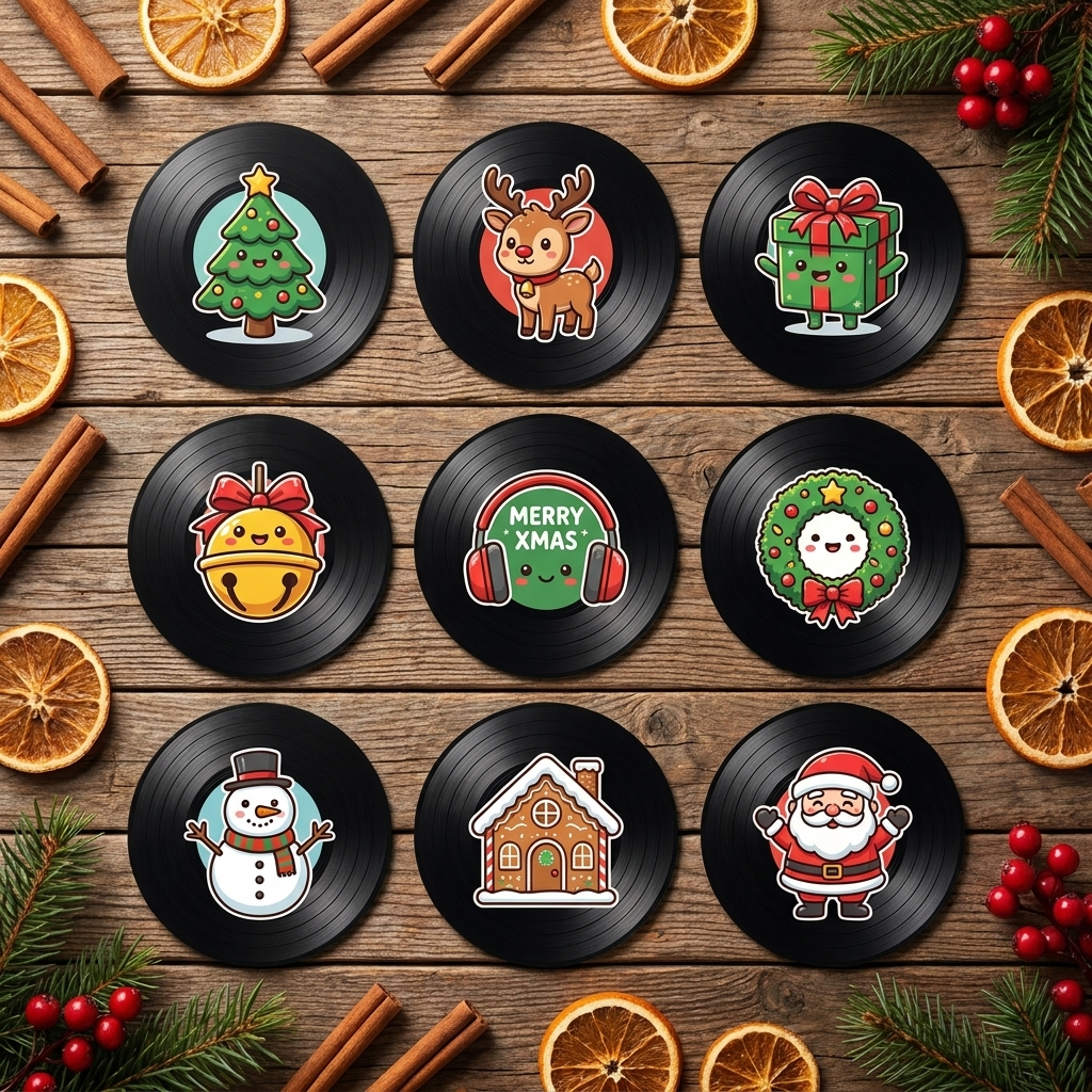9 extra collectible Christmas carol NFC discs