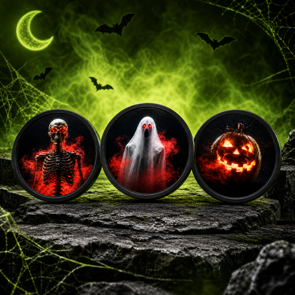 Three swappable scare chips