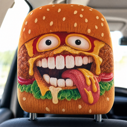 Car Joker headrest cover - Burger Bob