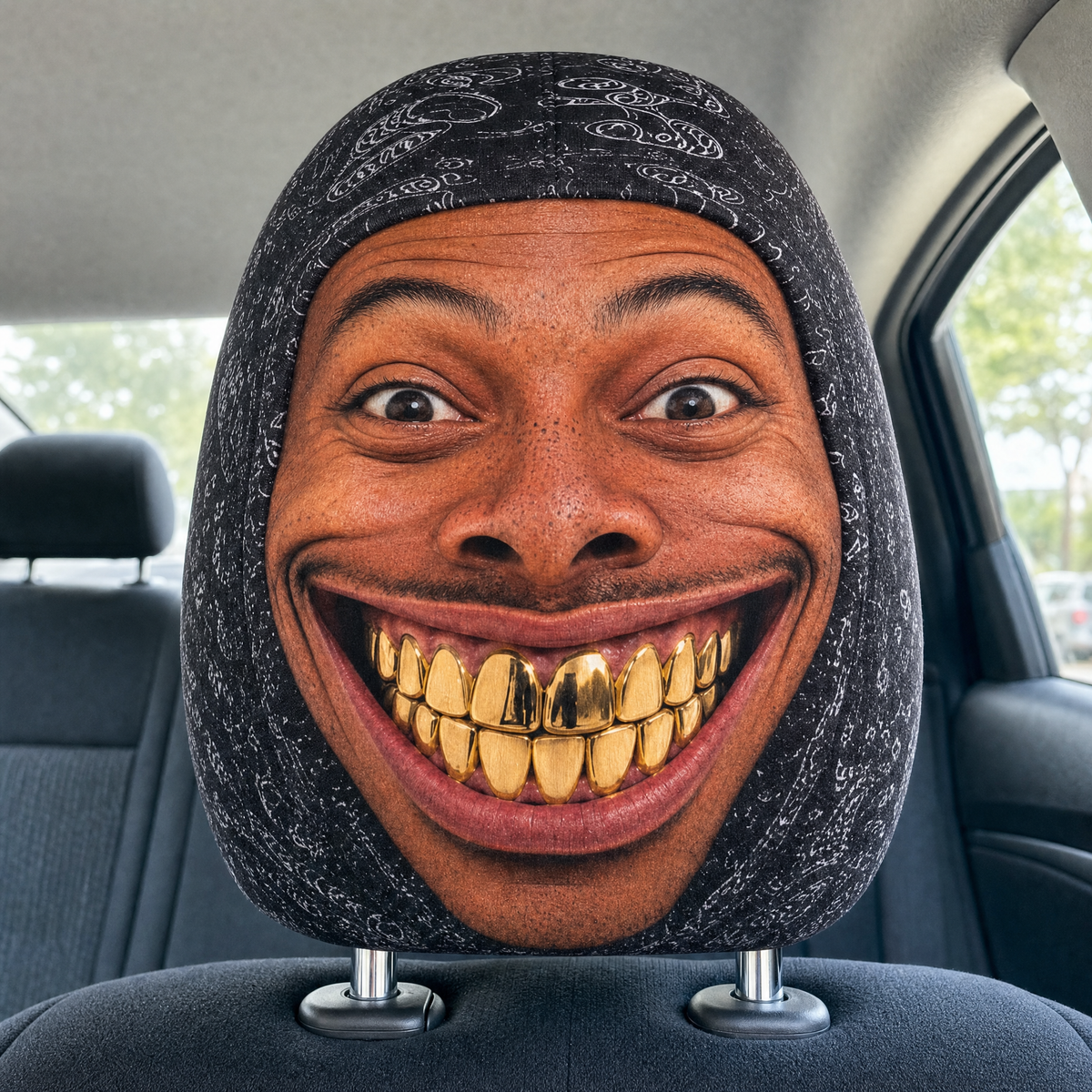 Car Joker headrest cover - Bling Bobby