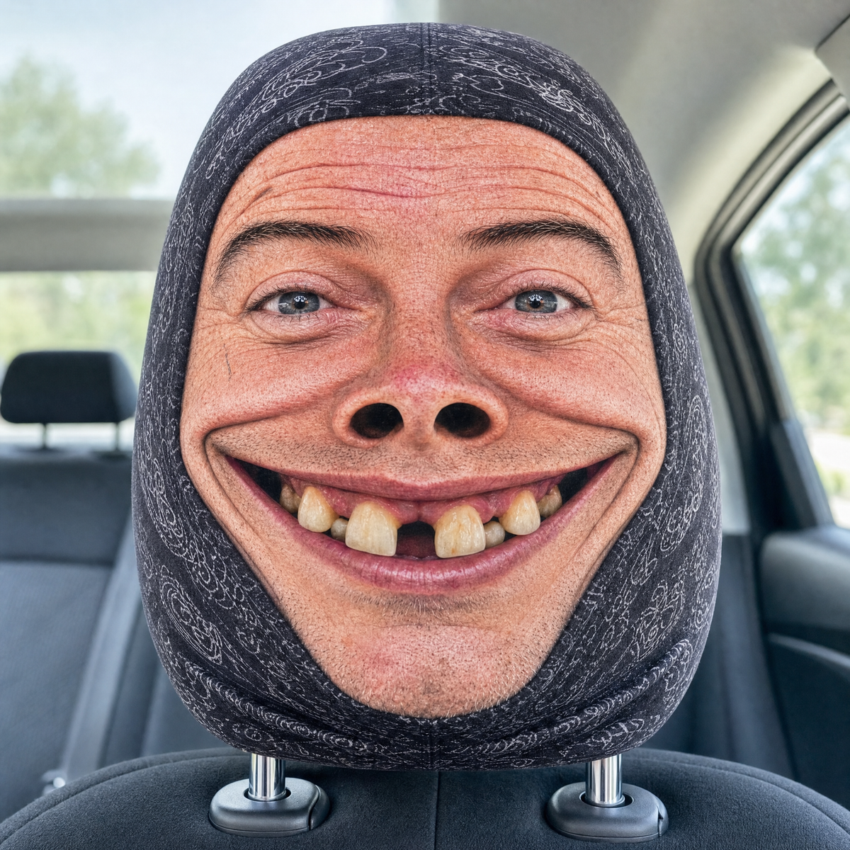Car Joker headrest cover - Toothy Ted